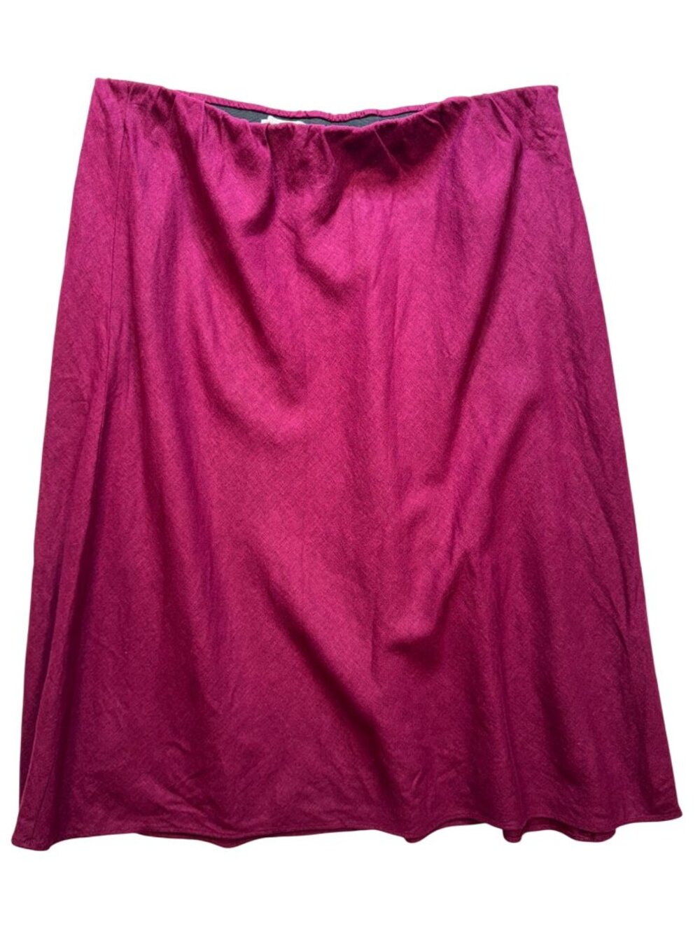 Liz Claiborne Womens Linen Blend Stretch Skirt Size XXL Burgundy